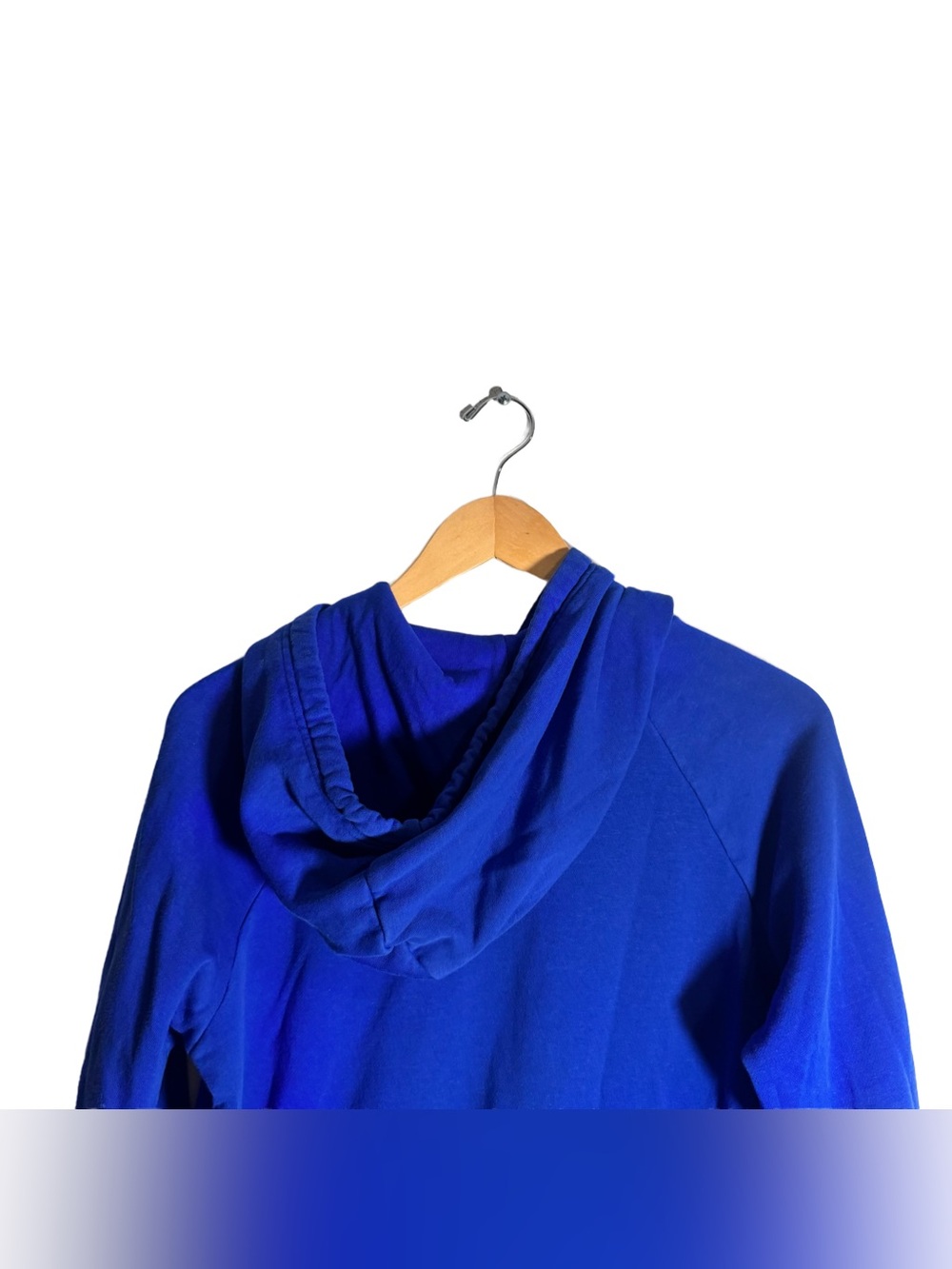 Under Armour Hooded Sweatshirt Women's Small Blue Logo Fleece Pullover Athletic - Picture 6 of 6